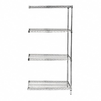 Wire Shlv Unit Cap 600 lb 24inx54inx36in