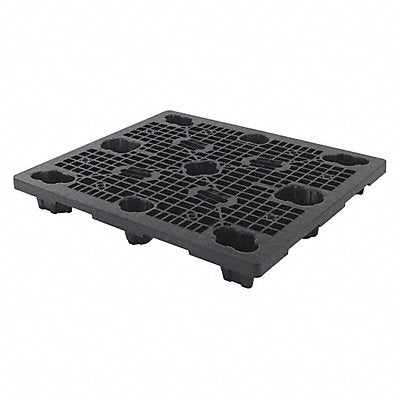 Pallet Plastic Black Nestable 5-3/4 in.H