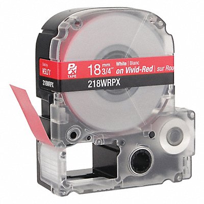 Cartridge Label 3/4 in W Red