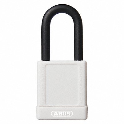 Lockout Padlock KD White 1-3/4 H PK6