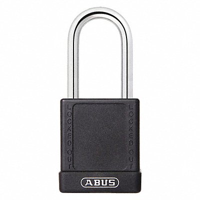 Lockout Padlock KD Black 1-3/4 H PK6