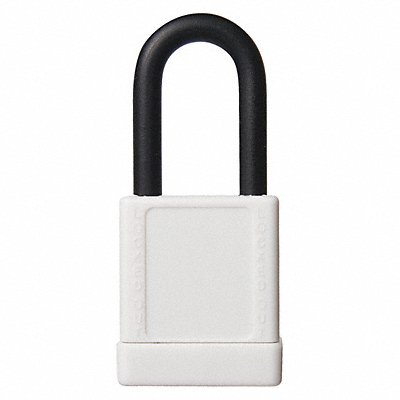 Lockout Padlock KD White 1-3/4 H