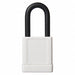 Lockout Padlock KD White 1-3/4 H