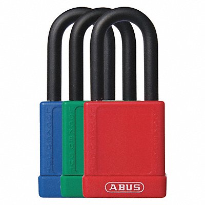 Lockout Padlock KD Assorted 1-3/4 H PK6