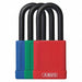 Lockout Padlock KD Assorted 1-3/4 H PK6