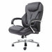 Exec Chair Leather Black 20-24 Seat Ht