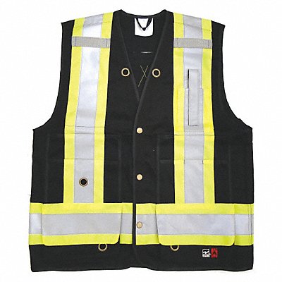 Safety Vest Black M 28-3/4 L Class 1