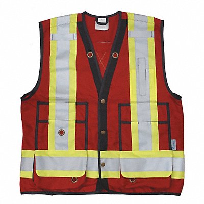 Surveyor Vest Red 3XL 29-3/4 L Class 2