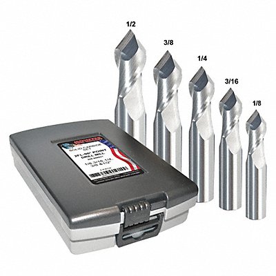 Drill Mil Set 5pc Carbide Bright