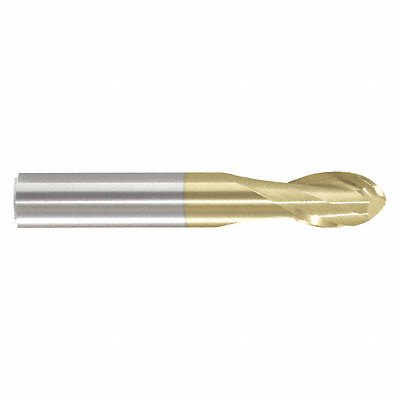 Ball End Mill Single End 1/4 Carbide