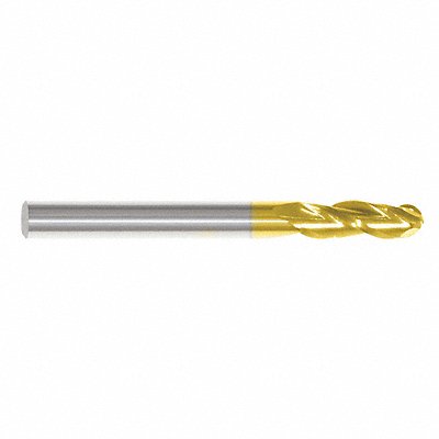 Ball End Mill Single End 1/4 Carbide