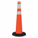 Traffic Cone Orange with Reflective Tape