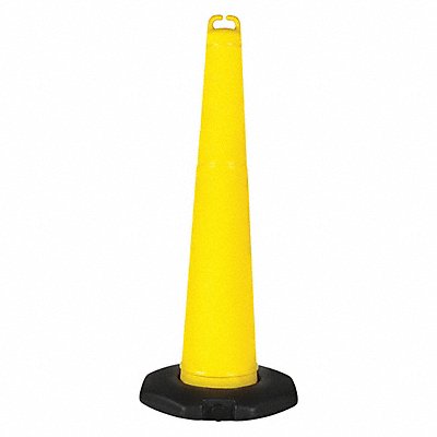 Traffic Cone 42in H Yellow Polyethylene