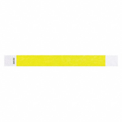 ID Wristband Adhesive Yellow 1in W PK500