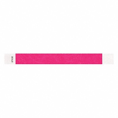 ID Wristband Adhesive Pink 1 in W PK500