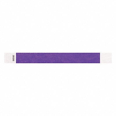 ID Wristband Adhesive Purple 1in W PK500