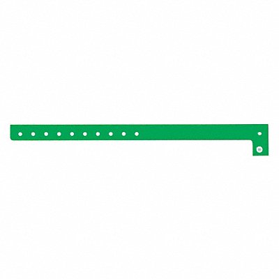 ID Wristband L-Shaped Green 5/8inW PK500