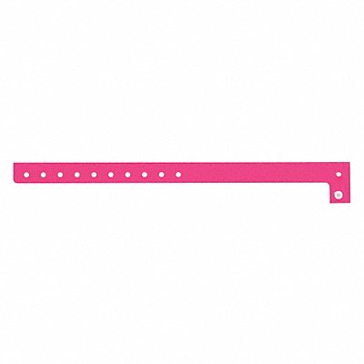 ID Wristband Plastic L-Shaped Pink PK500