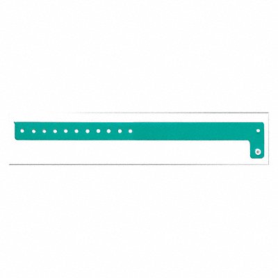 ID Wristband Vinyl L-Shaped Teal PK500