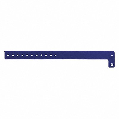 ID Wristband Vinyl L-Shaped Blue PK500