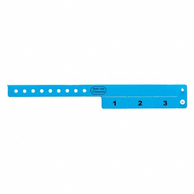 ID Wristband Vinyl Cash Tag Blue PK500