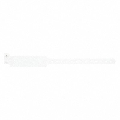 ID Wristband Plastic Wide White PK500