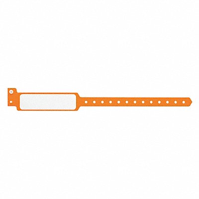 ID Wristband Plastic Wide Orange PK500