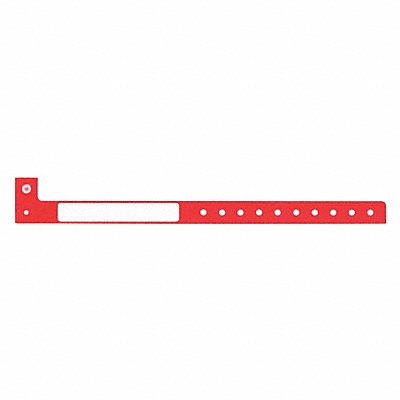 ID Wristband L-Shaped Red PK500