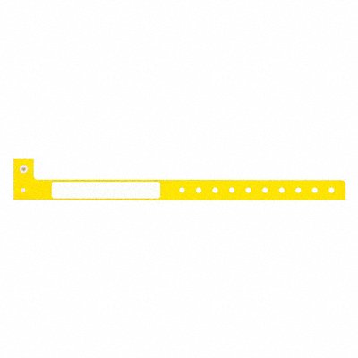 ID Wristband Yellow 1-1/4 in W PK500