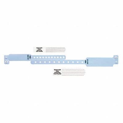 ID Wristband Set Vinyl Blue PK300