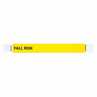 ID Wristband 1 in W Fall Risk PK500