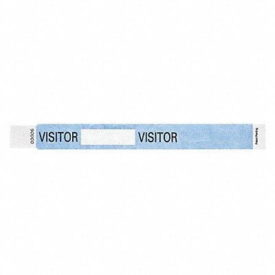 ID Wristband Sky Blue Visitor PK500