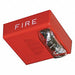 Horn Strobe Red 0.170A Ceiling Mnt