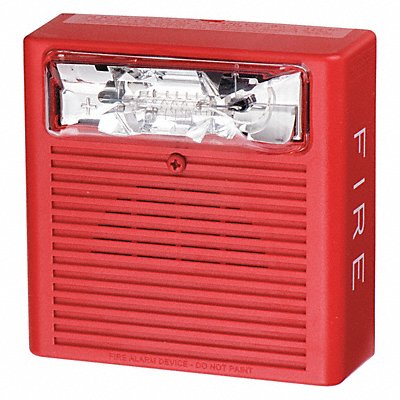 Horn Strobe Red 0.480A Ceiling Mnt