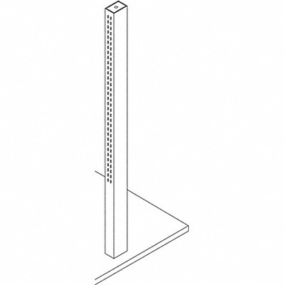 Island Stanchion Steel 2 W 3 D