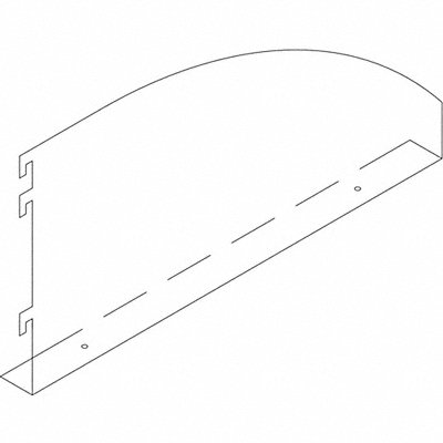 Bookend Bracket Steel 1-1/2 W 16 D