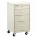 Bedside Cart Beige Cabinet