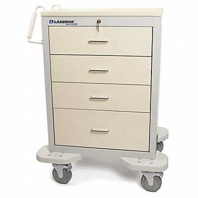 Medical Cart Gray Cabinet