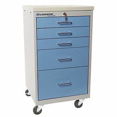 Medical Cart Gray Cabinet