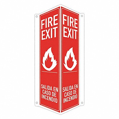 Safety Sign 18 in x 8 in x 3 in Aluminum