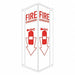 Fire Extinguisher Sign 18x8x3in Aluminum