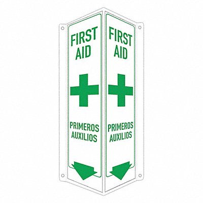 Safety Sign 18 in x 8 in x 3 in Aluminum