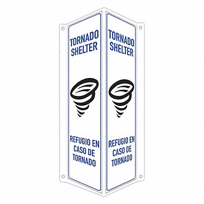 Safety Sign 18 in x 8 in x 3 in Aluminum
