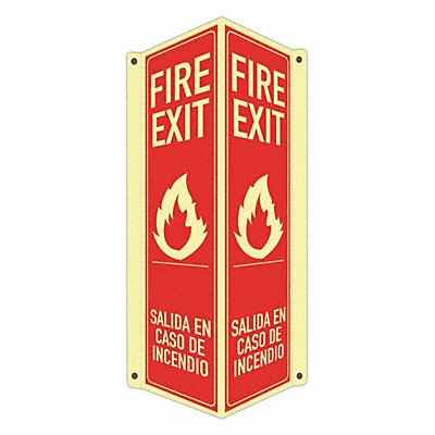 Safety Sign 18 in x 8 in x 3 in Aluminum