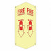 Fire Extinguisher Sign 18x8x3in Aluminum