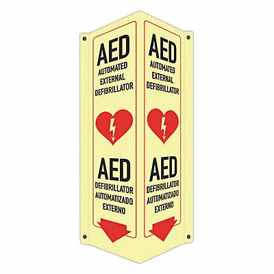 Safety Sign 18 in x 8 in x 3 in Aluminum