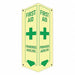 Safety Sign 18 in x 8 in x 3 in Aluminum