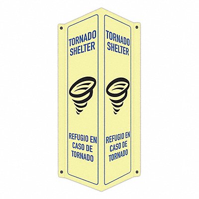 Safety Sign 18 in x 8 in x 3 in Aluminum
