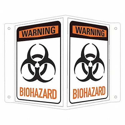 Safety Sign 6 in x 7 1/2 in Aluminum