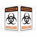 Safety Sign 6 in x 7 1/2 in Aluminum